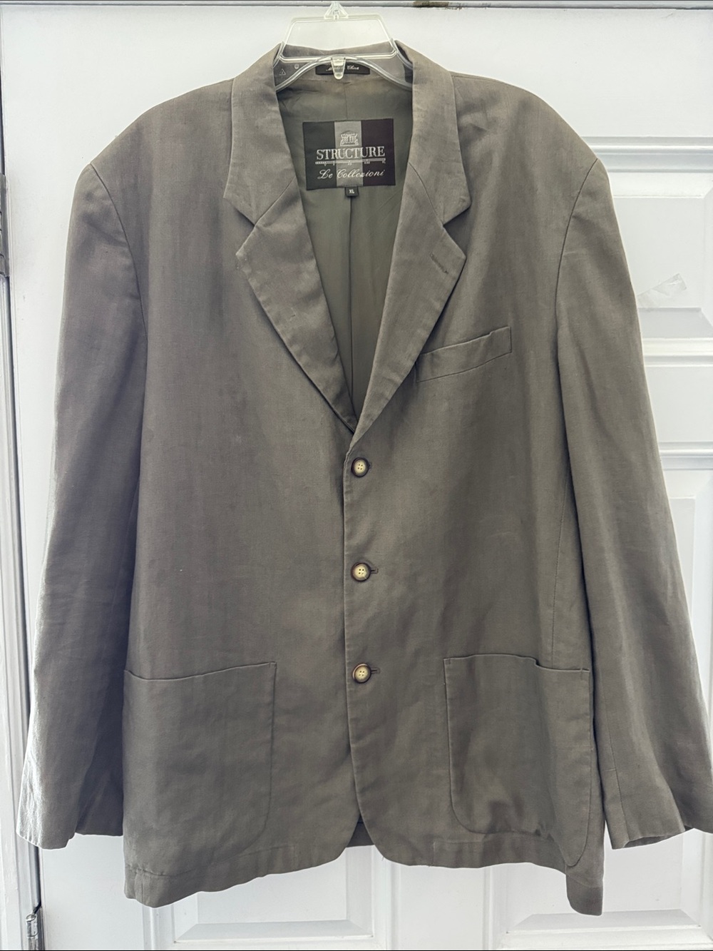 linen Olive Green Blazer